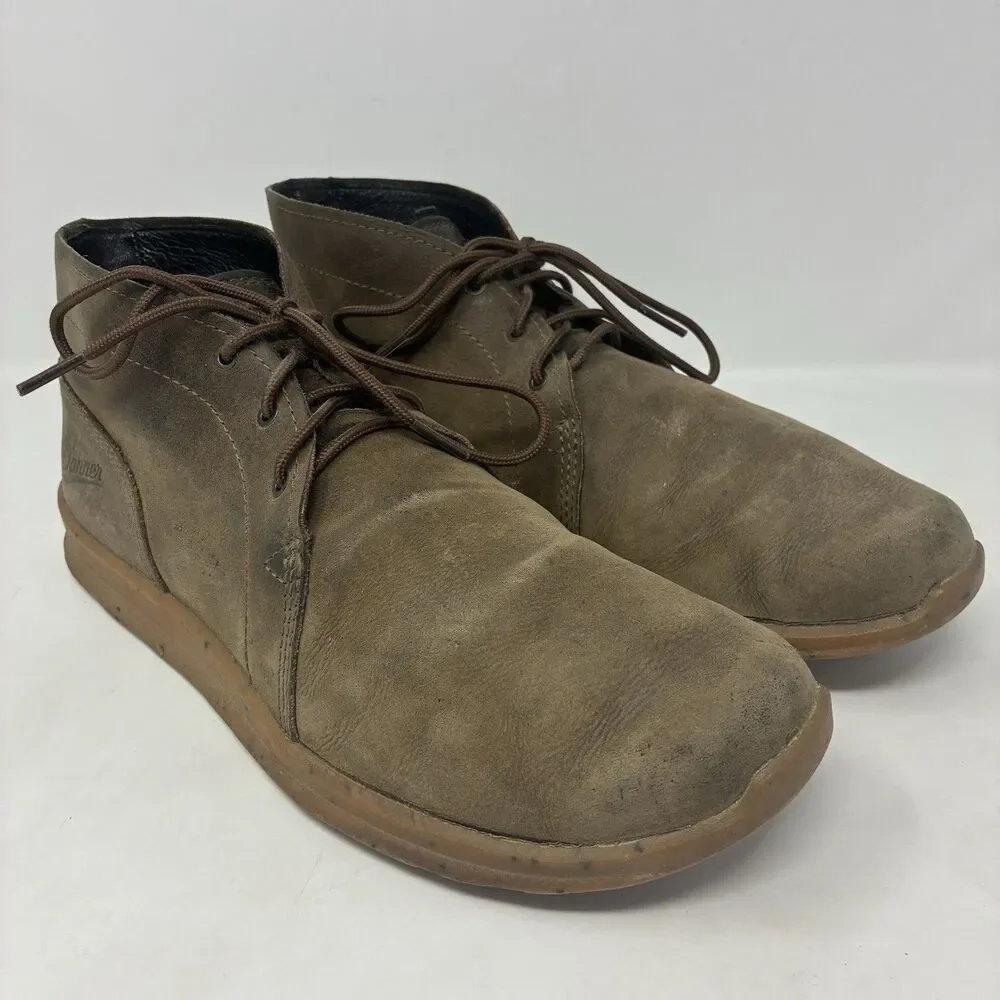 Danner Boots Mens 10 D Pilgrim Chukka Bracken Leather Shoes Brown Suede 37641